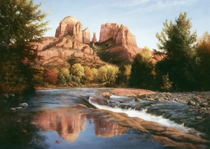 Dusk At Red Rock Crossing